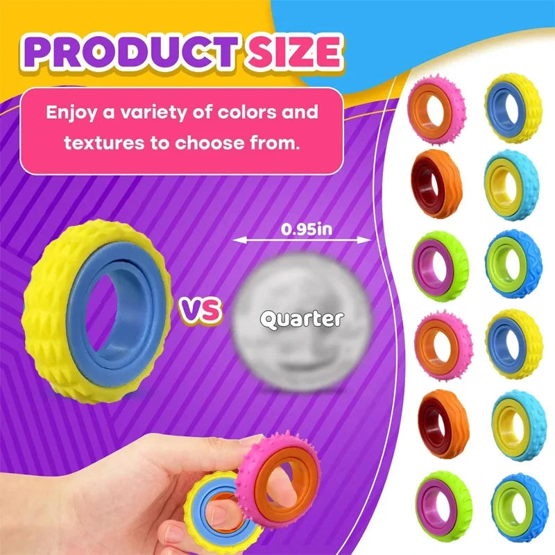 Rotating Fidget Ring Sensory Finger Spinners