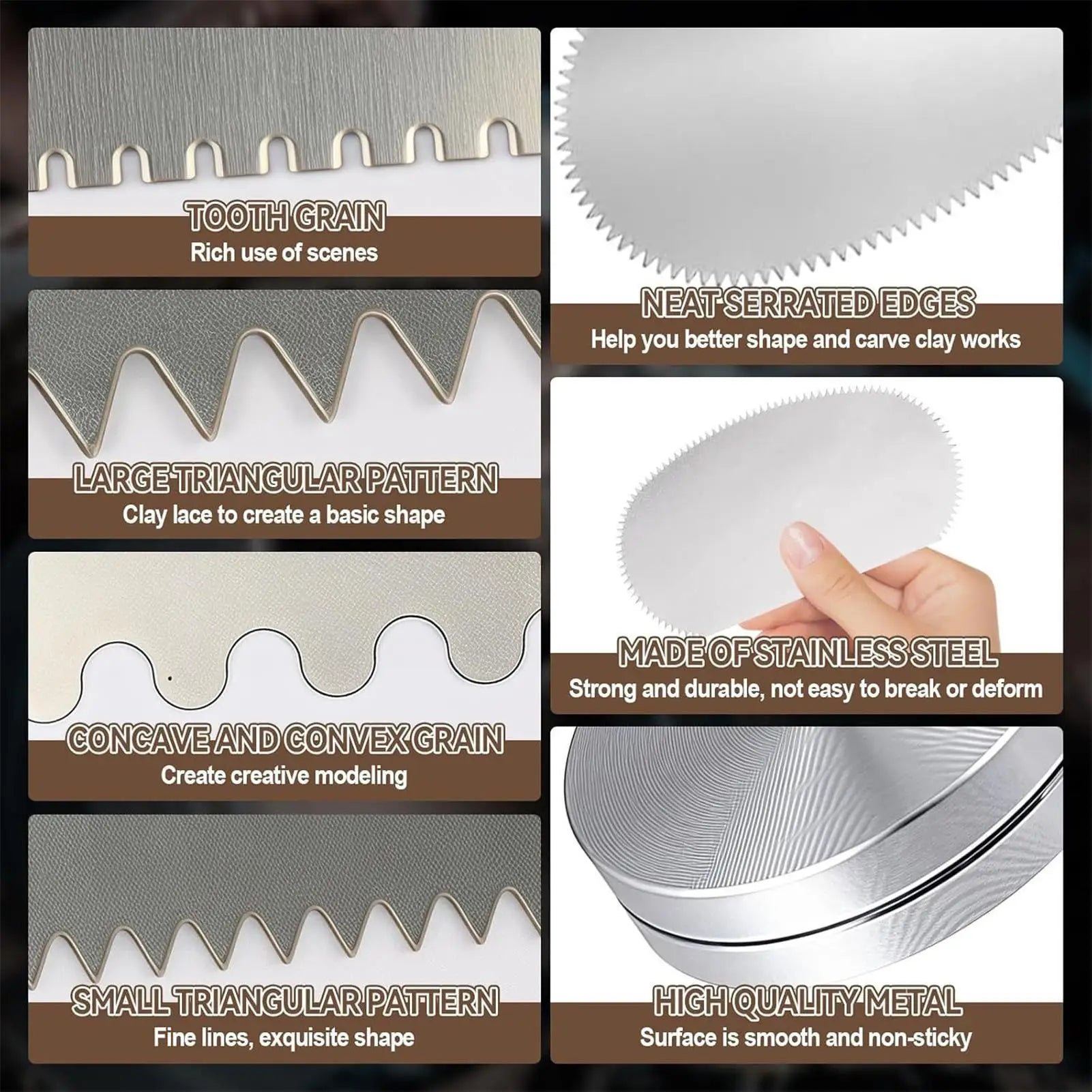 Clay Scraper Stainless Steel Modeling Cutter