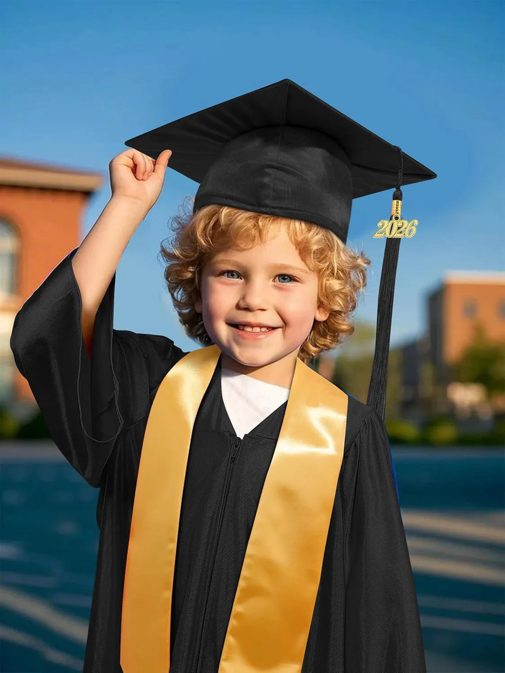 Kids Graduation Gown Cap