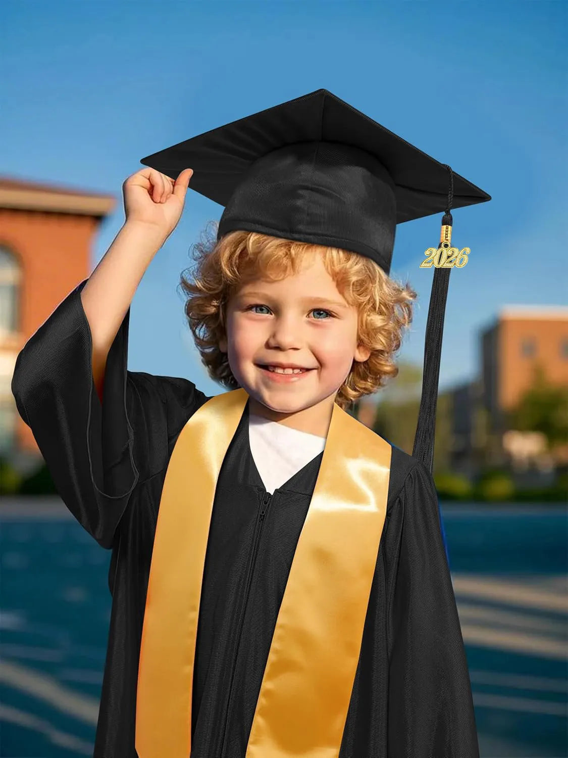 Kids Graduation Gown Cap