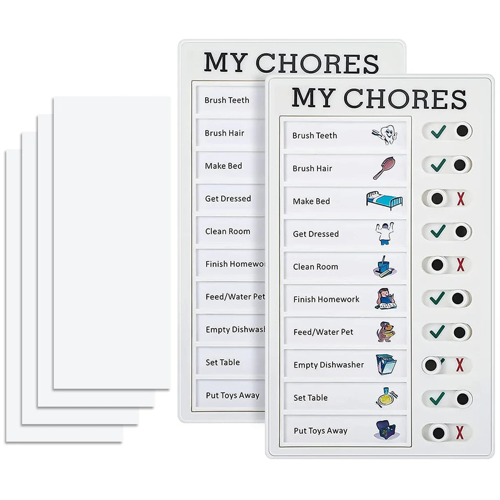 1Pcs Kids Chore Chart with 5Pcs