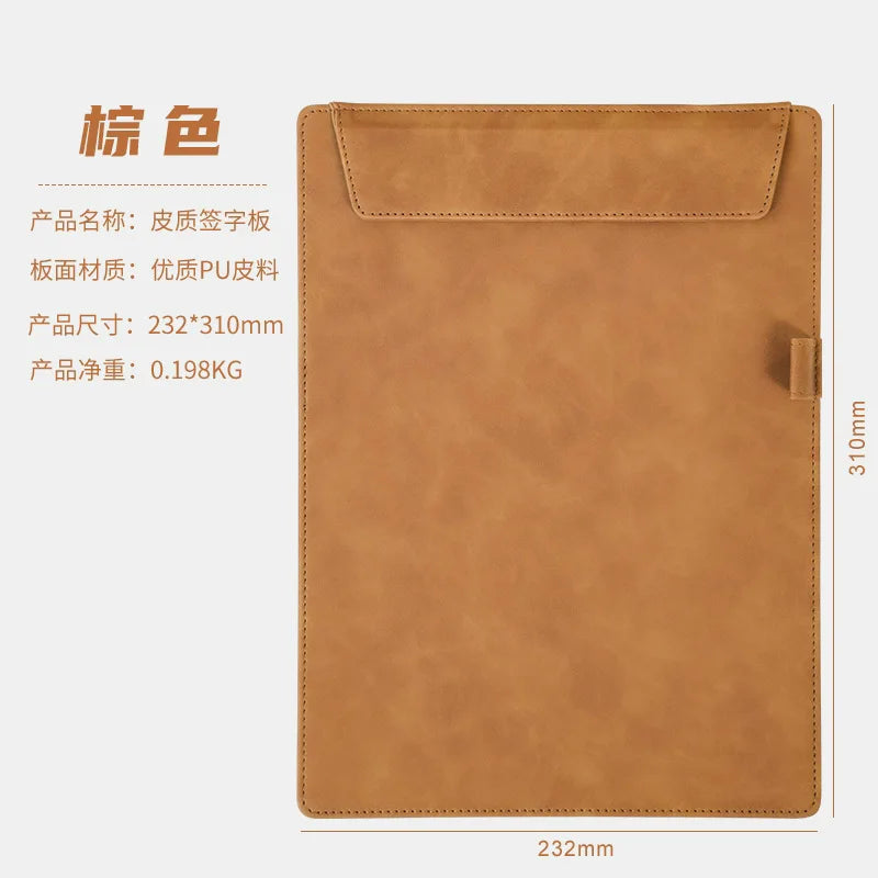 Business Leather A4 Paper File Folder Clipboard