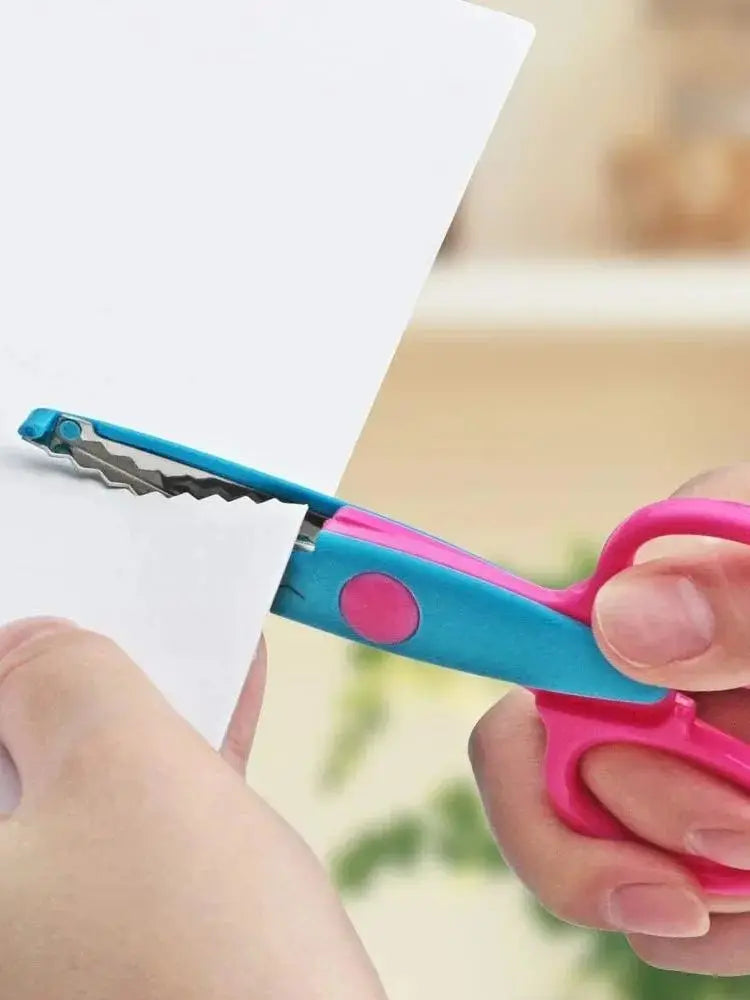 Creative Wavy Pattern Safety Scissors