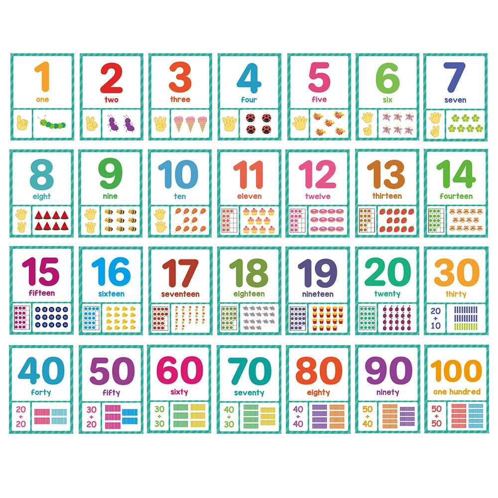 Montessori Kids English Words Cards