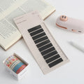 Minimalist PET Index Tabs with Ruler Card