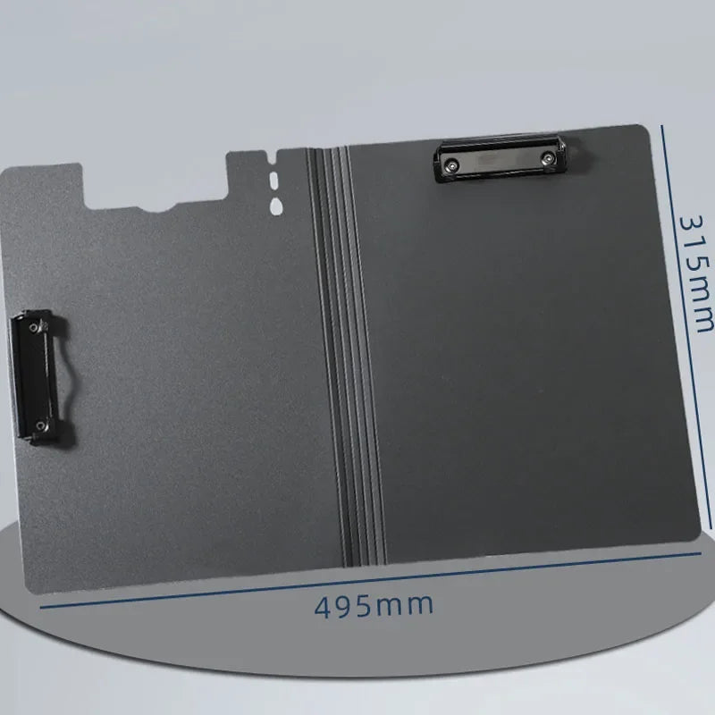 Double Clip Heavy Duty Pocket Folder with Writing Pad