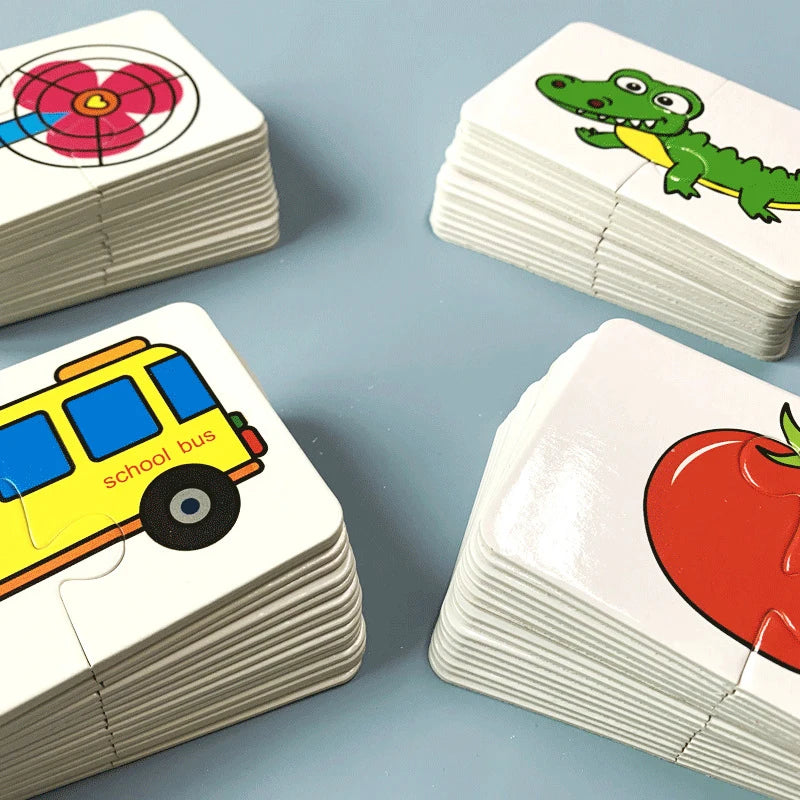Montessori Learning Educational Puzzle Cards