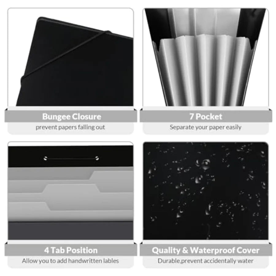 5 Pocket Expanding File Folders with Pockets