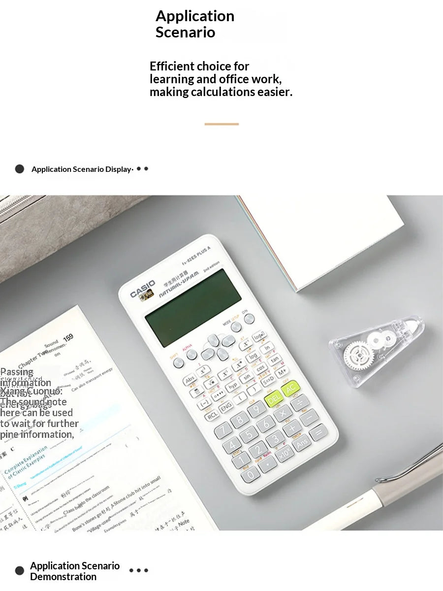 Casio Genuine FX-82ES Multifunction Scientific Calculator