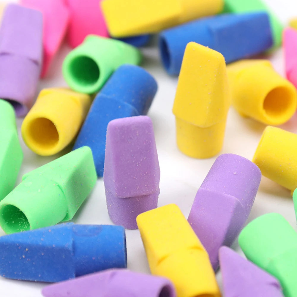 Assorted Colors Painting Pencil Top Erasers
