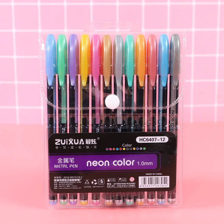 Metallic Pastel Glitter Colors Highlighters