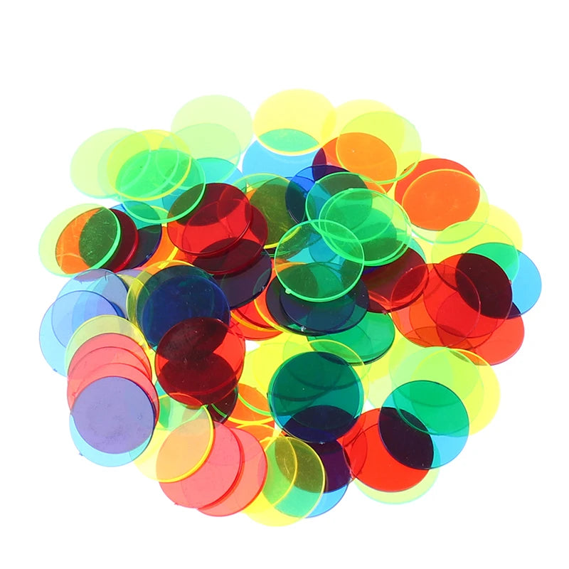 100Pcs Montessori Color Coins