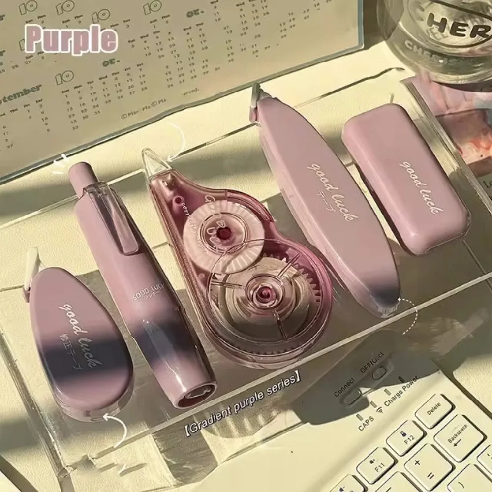 5pcs/set Macaron Color Portable Correction Tape