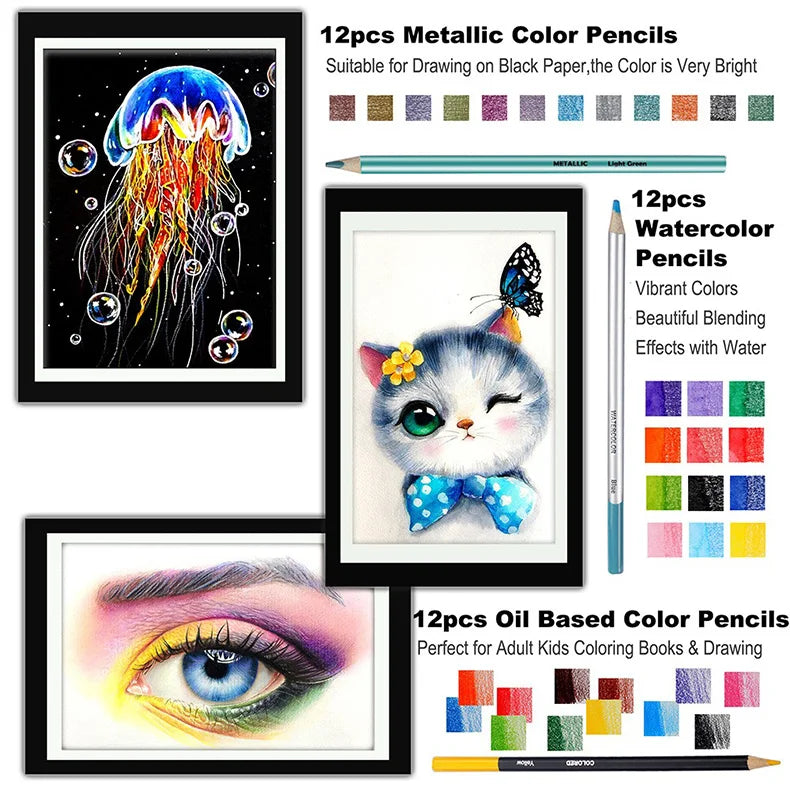 KALOUR Pro Sketching Pencil Set