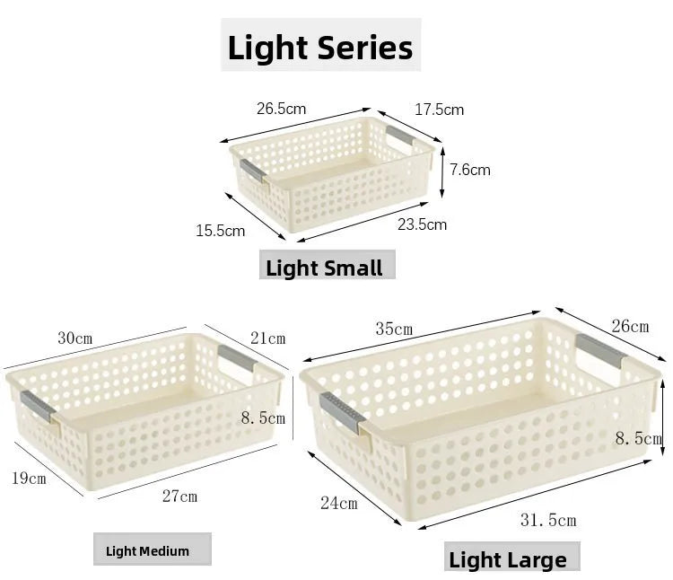Large Hollow out round Hole Plastic Storage Basket