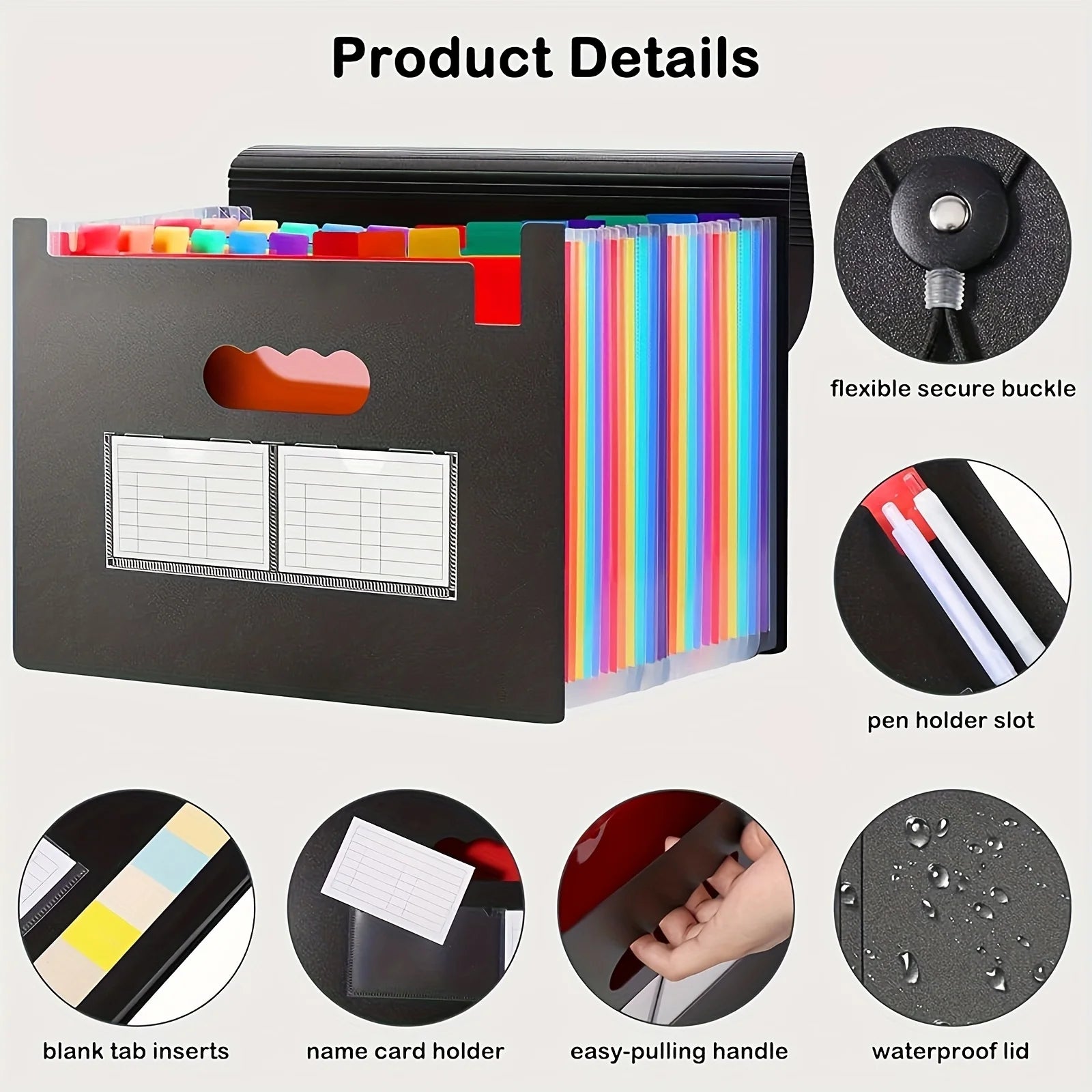 Plastic Accordion Folder Storage Bag