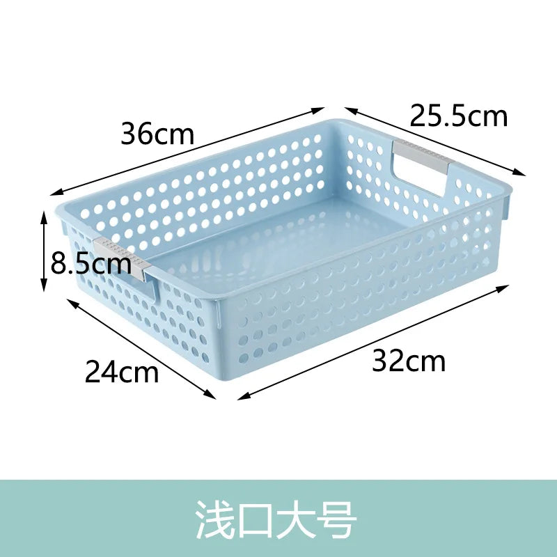 Large Hollow out round Hole Plastic Storage Basket