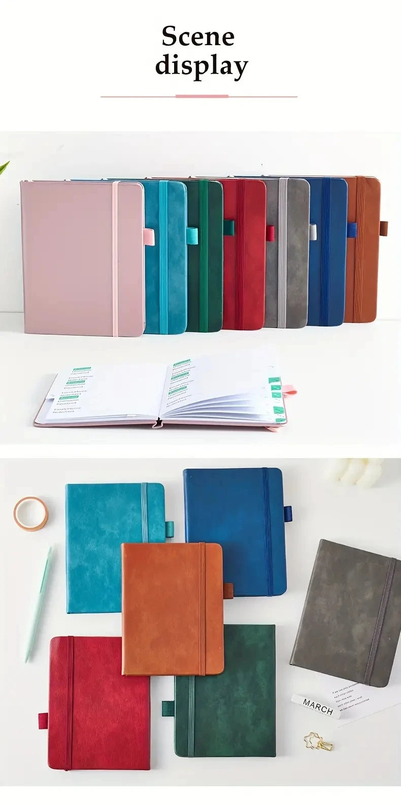 PU Cover Notebook A6 Password Book With Alphabetical Tabs