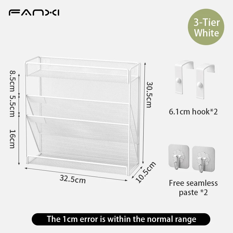 5 Pocket Mesh Hanging Wall File Organizer