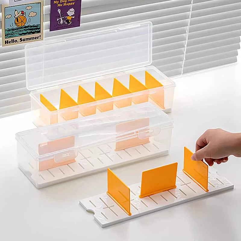 Clear Plastic Compartmentalized Organizer Box