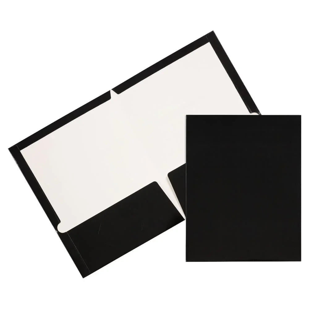 Laminated Glossy Two Pocket Folders 3 Pack