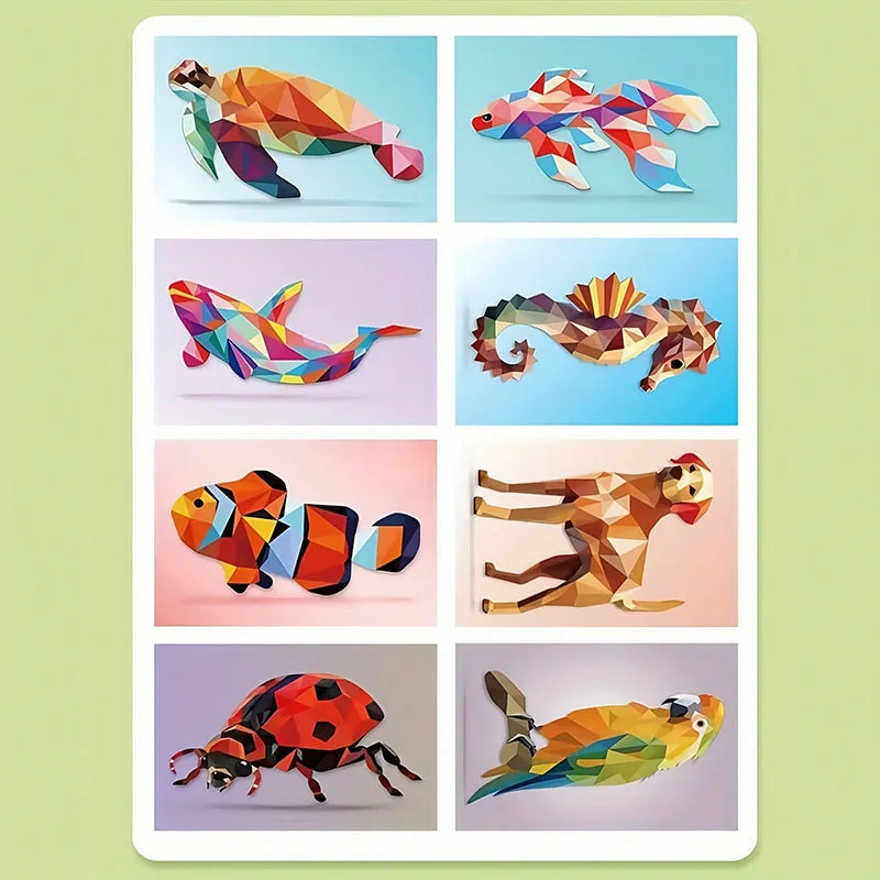 3D Animal Jigsaw Puzzle Stickers DIY