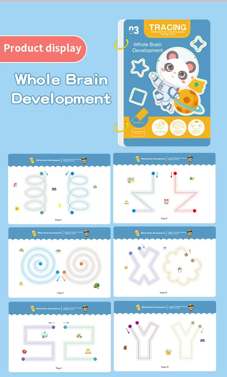 34-Page Reusable Magic Tracing Workbook