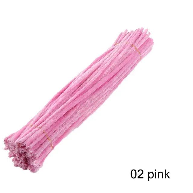 100Pcs Multicolor Pipe Cleaners