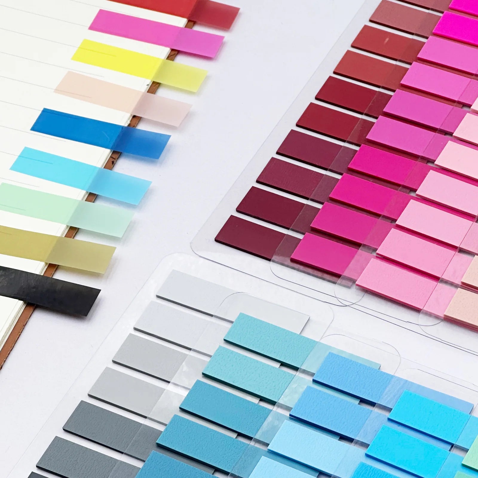200Pcs Color Stickers Transparent Index Tabs