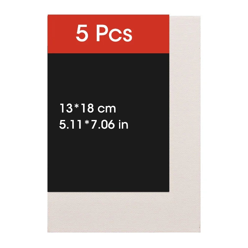 5pcs Canvas Board For Painting Cotton