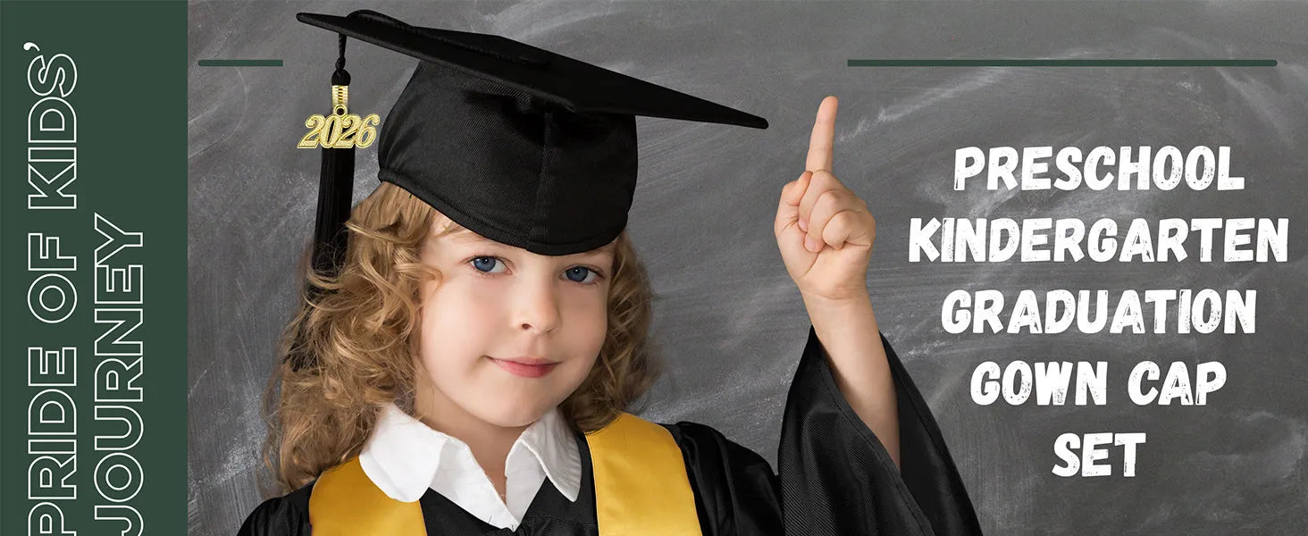Kids Graduation Gown Cap