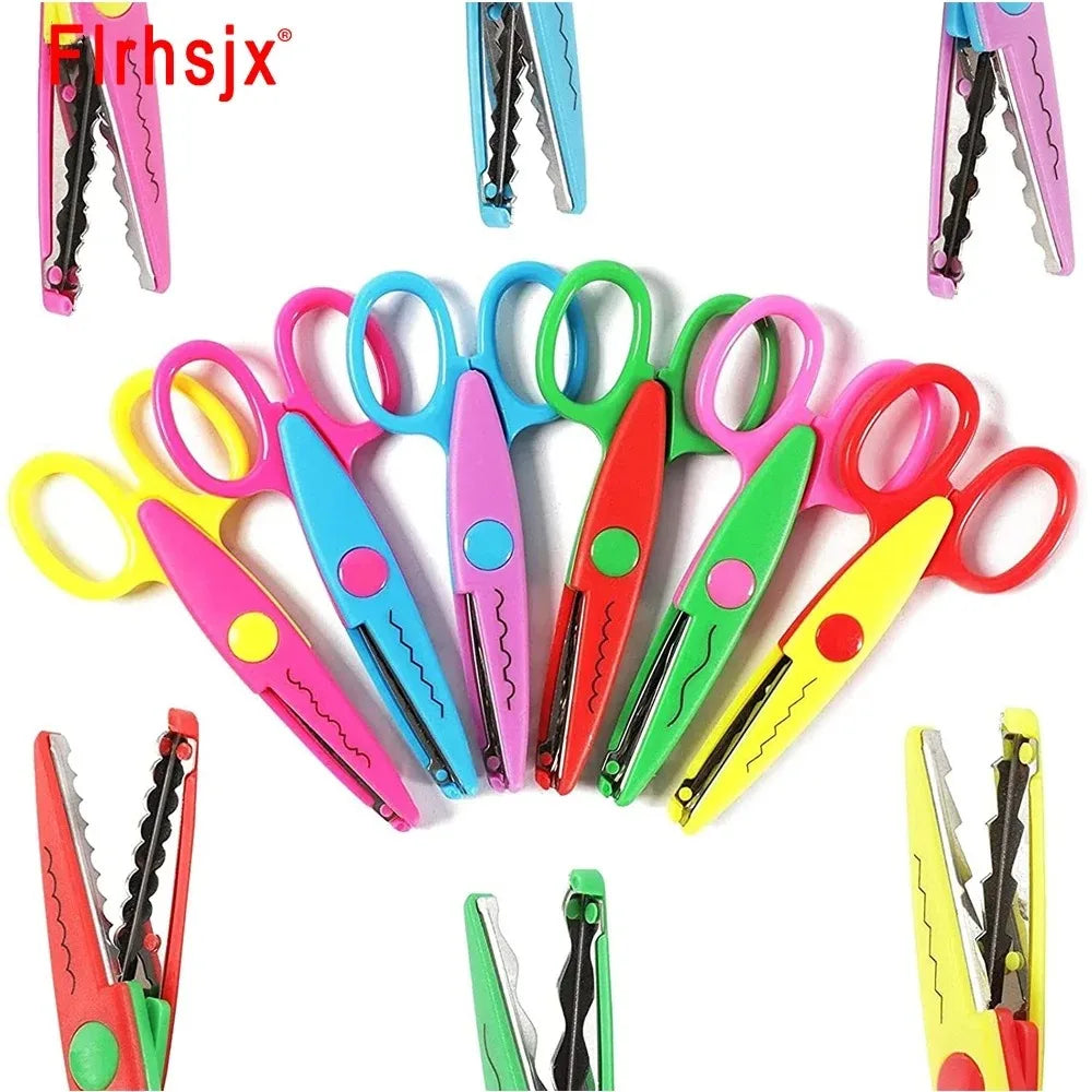 Creative Wavy Pattern Safety Scissors