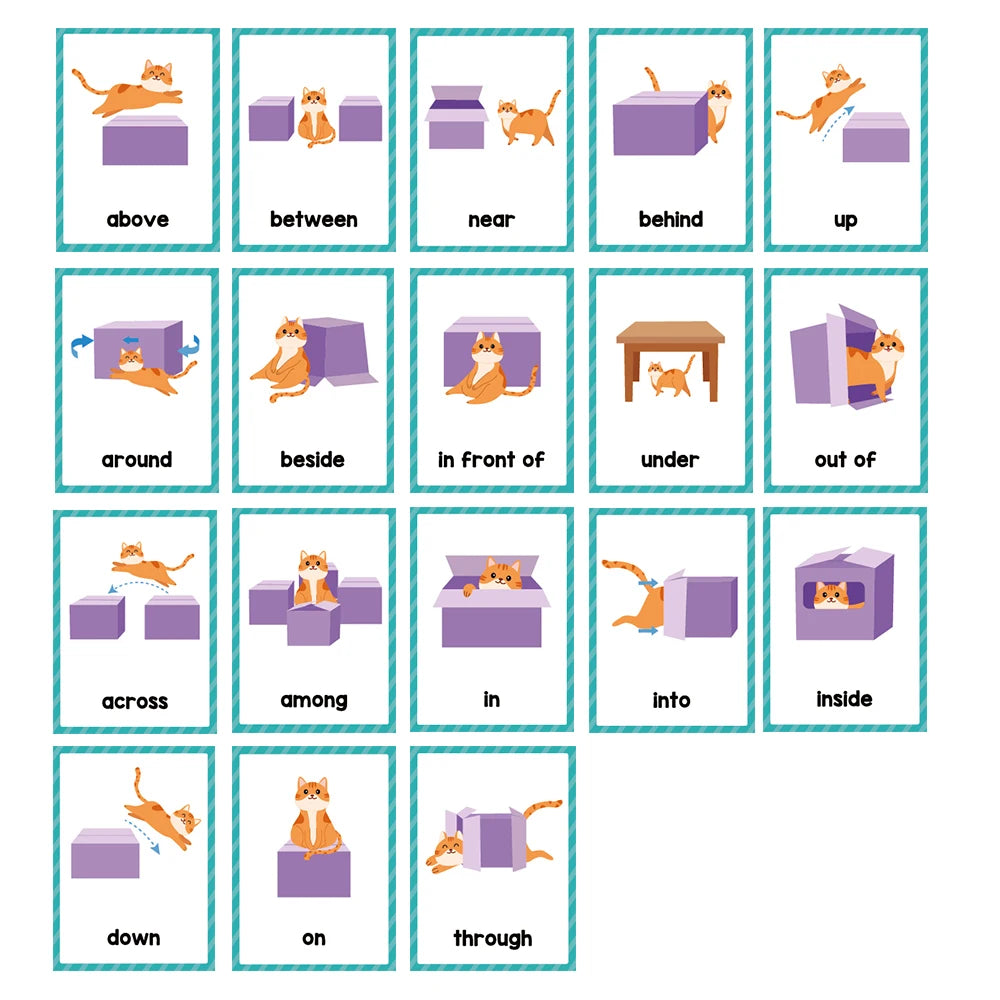 Montessori Kids English Words Cards