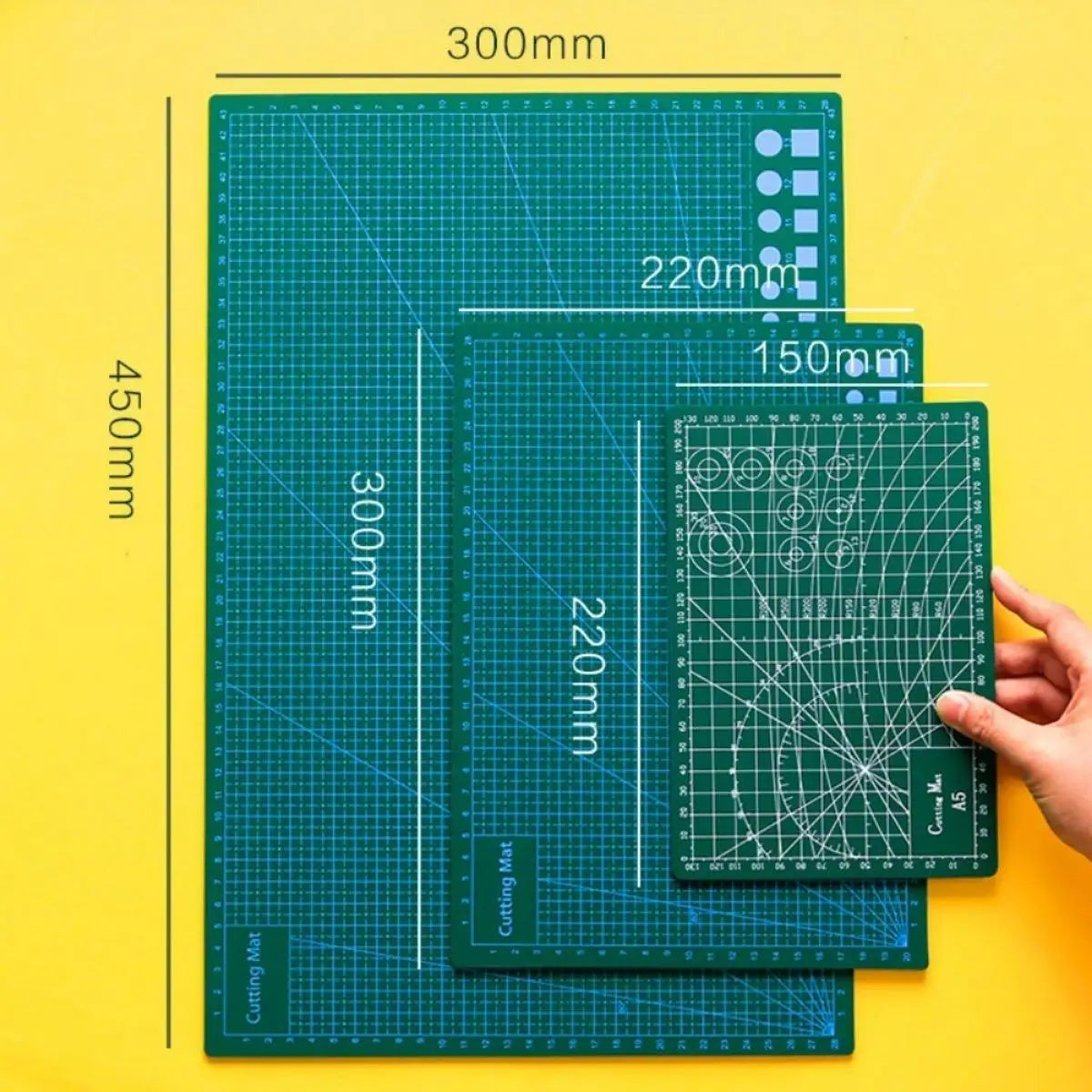 Symmetrical Lined Desktop Cutting Mats