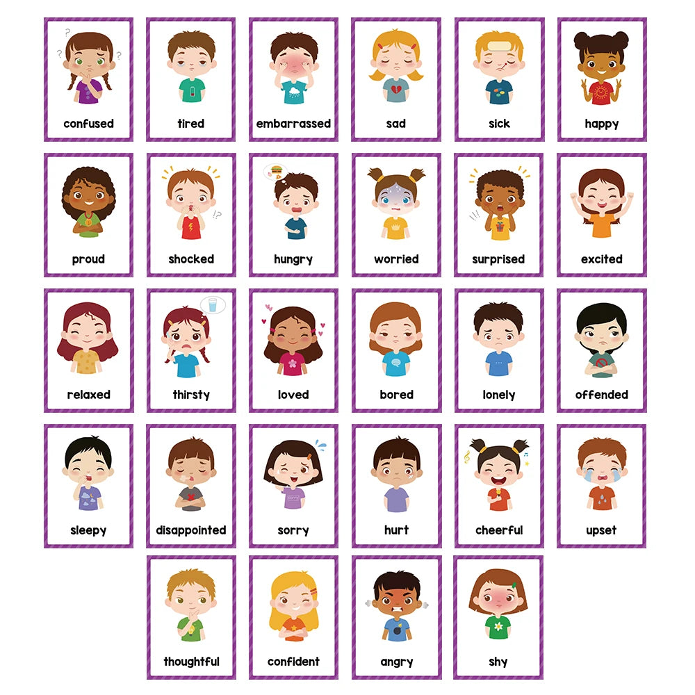 Montessori Kids English Words Cards