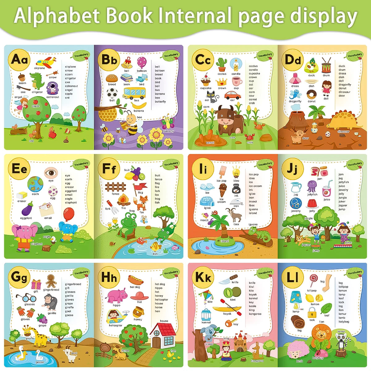 Reusable ABC Flashcard Book for Pre-School