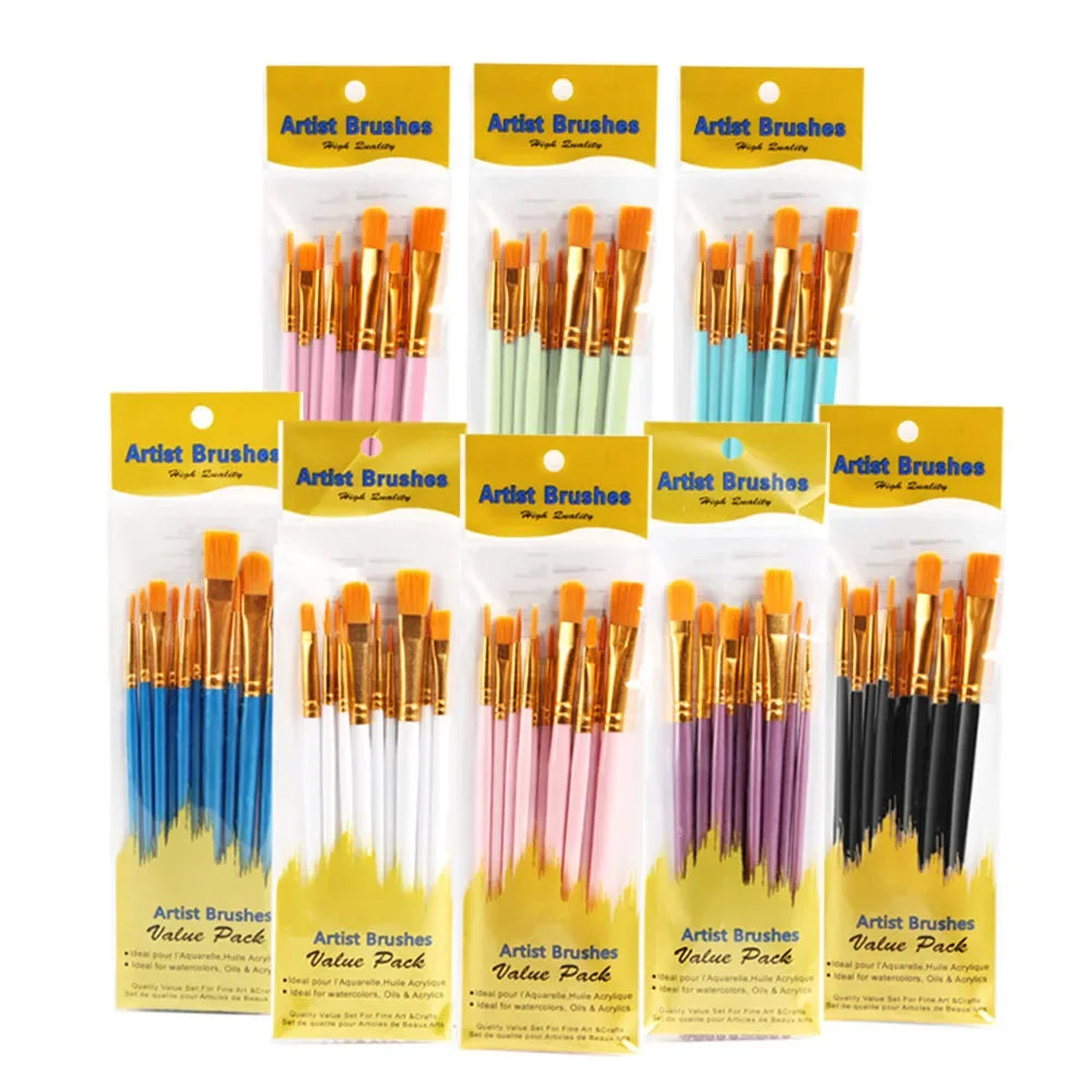 10Pcs/Set Multi-functional Watercolor Brush Set