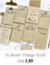 Classical 50 Sheets Weekly Monthly Planner Memo Pad
