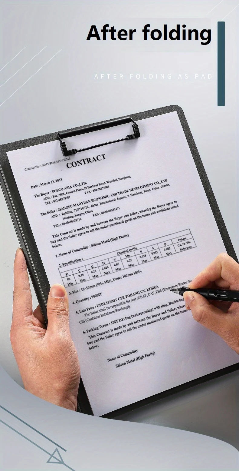A4 File Folders Clipboard Writing Pad