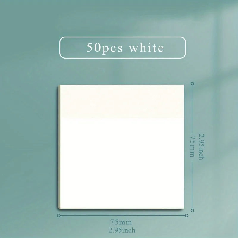 50 Sheets Transparent Sticky Note Pads