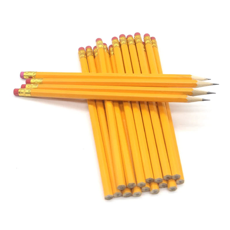 Bulk Wood Pencils with Erasers 2 HB Pencil