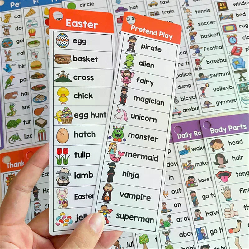 Kindergarten Primary School English Flash Cards