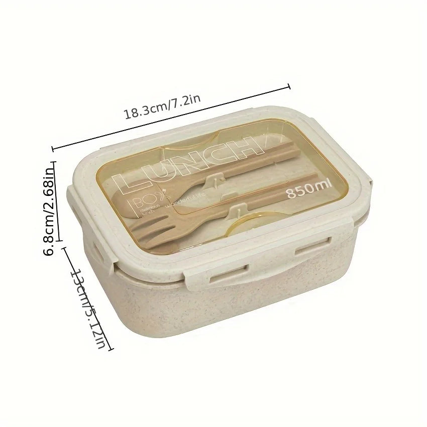 1pc Wheat Straw Lunch Box