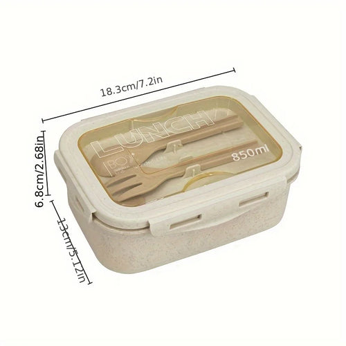 1pc Wheat Straw Lunch Box