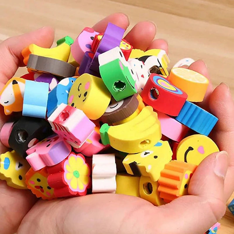 Cartoon HB Pencils With Cute Eraser Tops