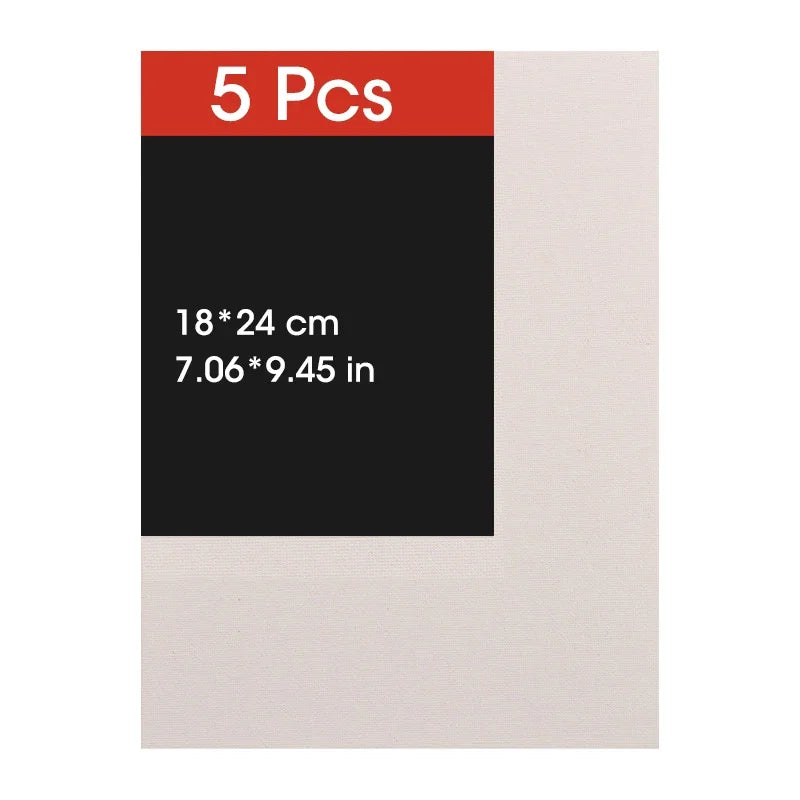 5pcs Canvas Board For Painting Cotton