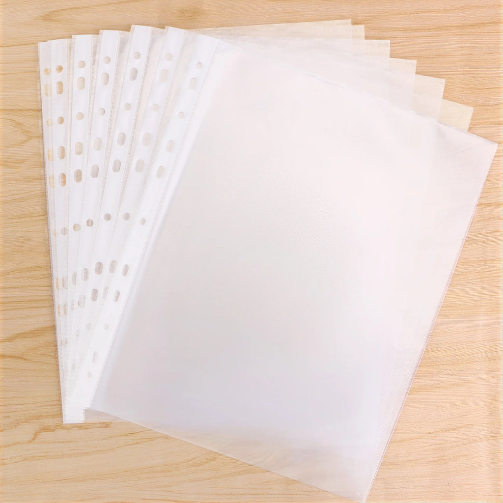 EAGLE A4 100 Pack Clear 11-Hole Waterproof Sheet Protectors