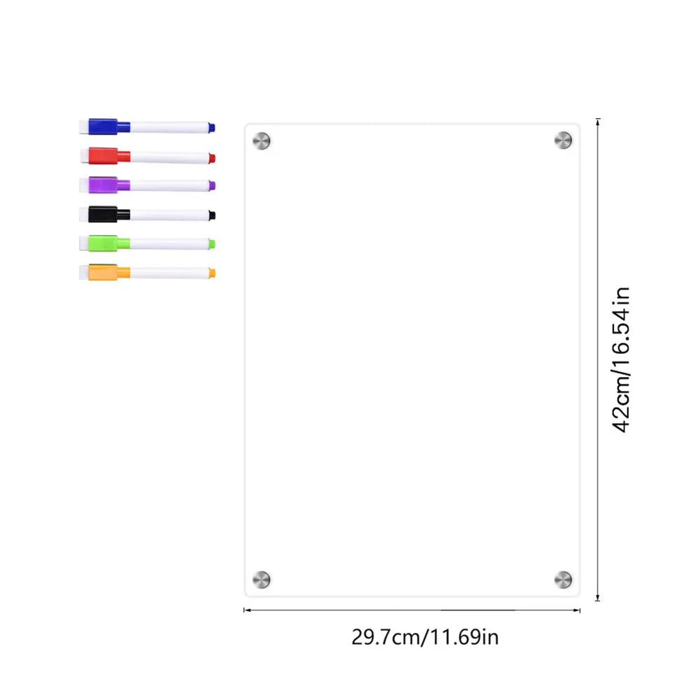 Clear Acrylic Magnetic Calendar