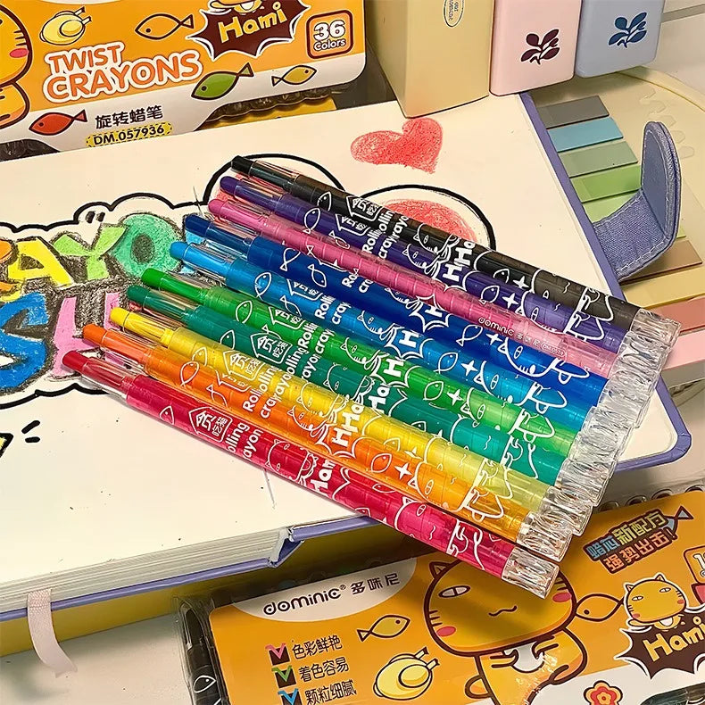 Rotate Color Crayola Washable Crayons Set