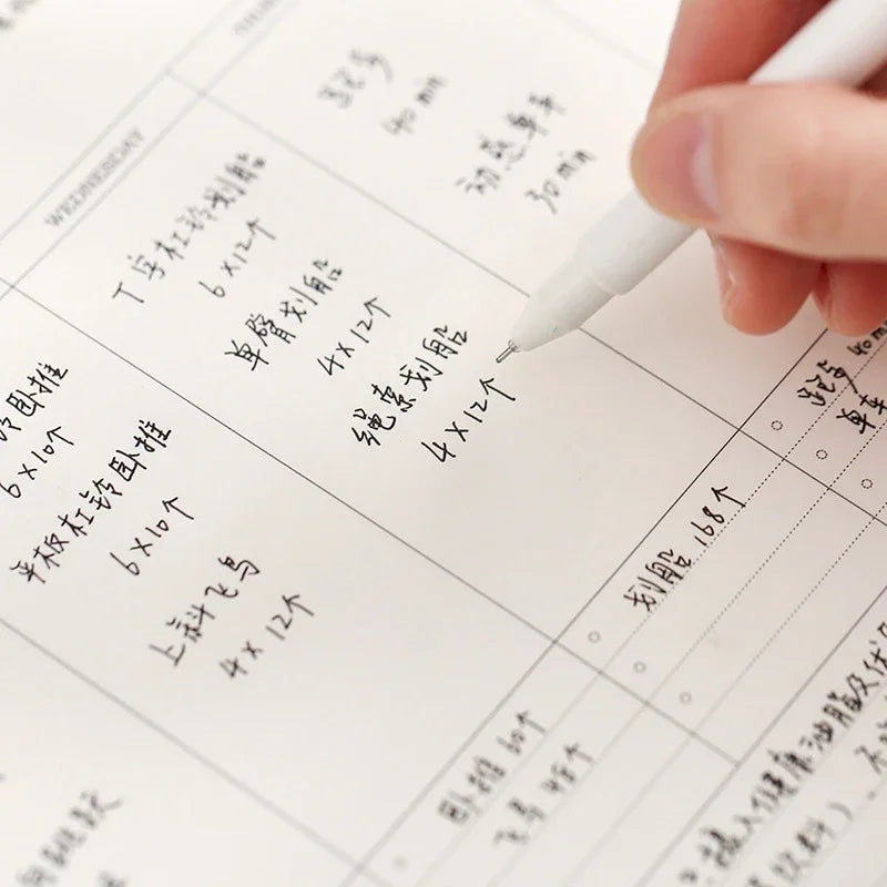 Weekly Planner Monthly Undated Agenda Notebook